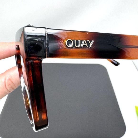 Quay Sunglasses Icy 126 Studded Tortoise Square Discontinued Model main image 6